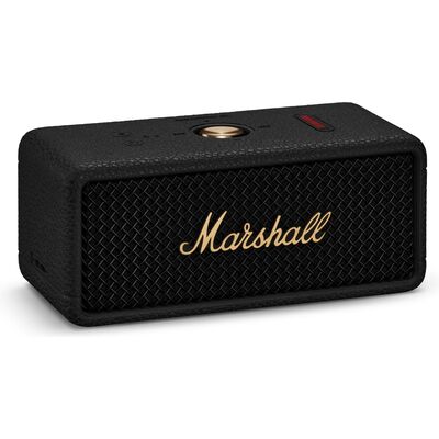 Marshall Emberton III Black and Brass hordozható Bluetooth hangszóró