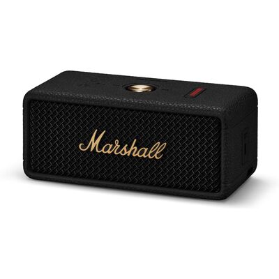 Marshall Emberton III Black and Brass hordozható Bluetooth hangszóró