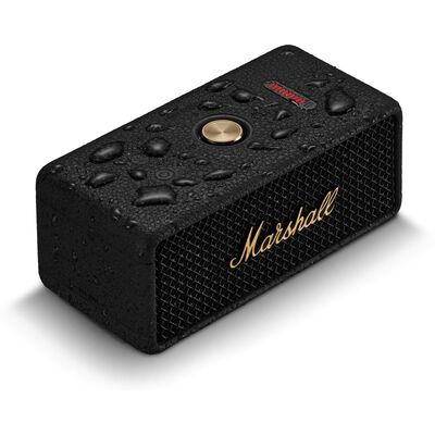 Marshall Emberton III Black and Brass hordozható Bluetooth hangszóró
