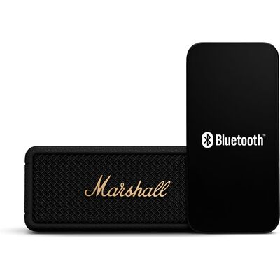Marshall Emberton III Black and Brass hordozható Bluetooth hangszóró