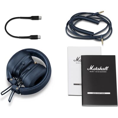 Marshall Major V Midnight Blue vezeték nélküli/vezetékes fejhallgató