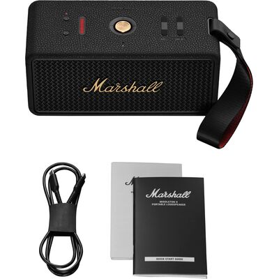 Marshall Middleton II Black and Brass hordozható Bluetooth hangszóró