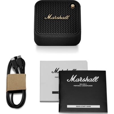 Marshall Willen II Black and Brass hordozható Bluetooth hangszóró