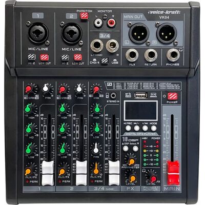 Voice-Kraft VK04 analóg keverő/USB hangkártya