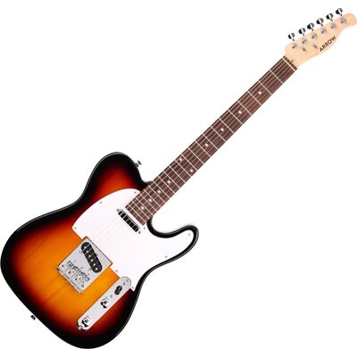 Arrow Telico TL 11 Tobacco Burst Rosewood/White elektromos gitár