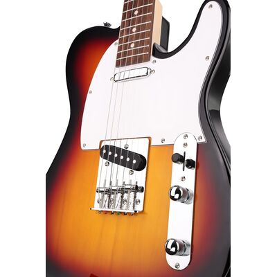 Arrow Telico TL 11 Tobacco Burst Rosewood/White elektromos gitár