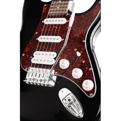Arrow Tonecaster ST 211 Abyss Black Rosewood/T-shell elektromos gitár
