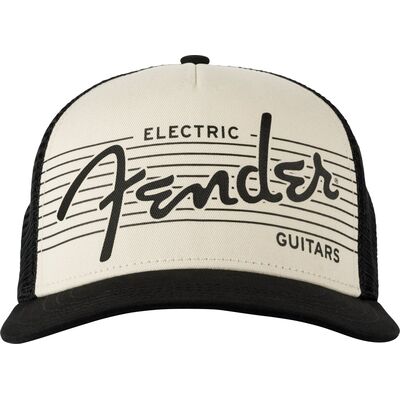 Fender Electric Guitars Hat Black/Cream baseball sapka