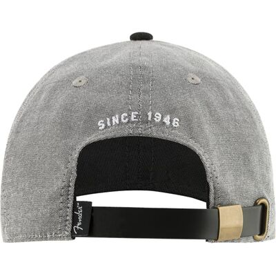 Fender Hipster Dad Hat Gray and Black baseball sapka