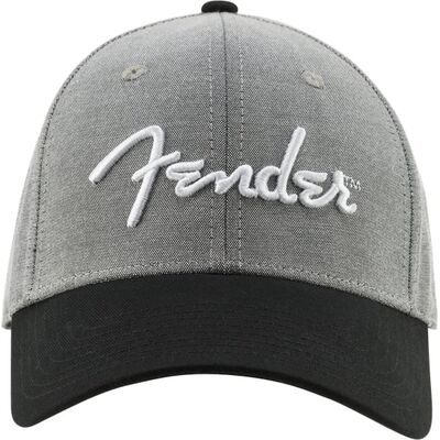 Fender Hipster Dad Hat Gray and Black baseball sapka