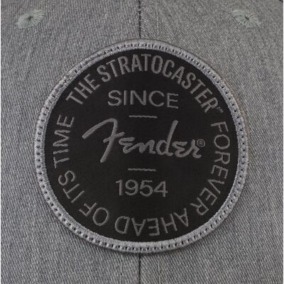Fender Stratocaster 70th Anniversary Badge Hat Gray Heather baseball sapka