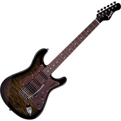Magneto Sonnet Modern US-2300 See Thru Black Quilt elektromos gitár