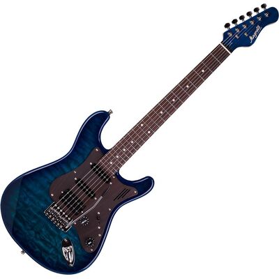 Magneto Sonnet Modern US-2300 See Thru Blue Quilt elektromos gitár