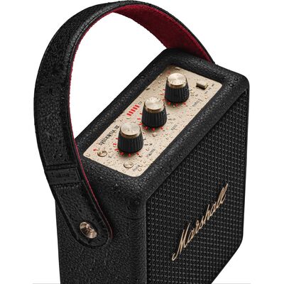 Marshall Stockwell III Black and Brass hordozható Bluetooth hangszóró