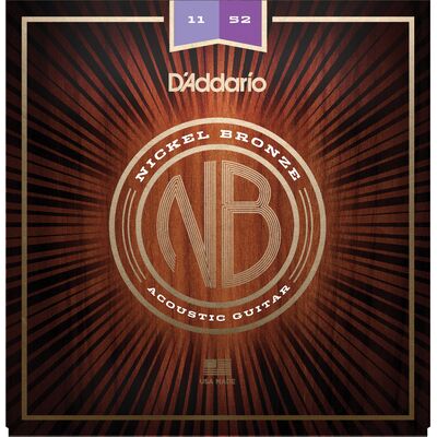 D'Addario NB1152 Nickel Bronze 11-52 akusztikus gitárhúr