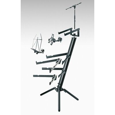 König & Meyer 18860-000-35 Spider Pro kétszintes oszlopos billentyűs állvány