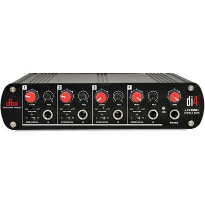 dbx Di4 4-csatornás aktív DI box/vonalkeverő