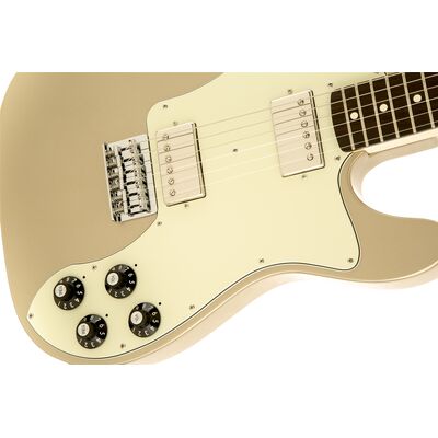 Fender Chris Shiflett Telecaster Deluxe RW Shoreline Gold elektromos gitár