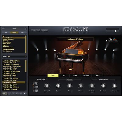Spectrasonics Keyscape virtuális billentyűs hangszer szoftver plugin