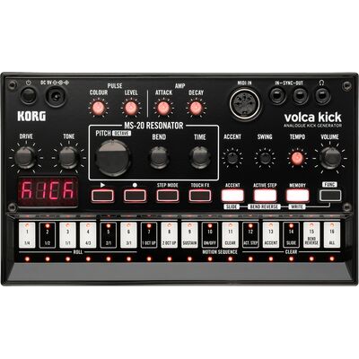 KORG volca kick analóg lábdob szintetizátor