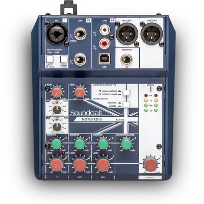 Soundcraft Notepad-5 analóg keverő/USB hangkártya