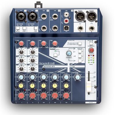 Soundcraft Notepad-8FX analóg keverő/USB hangkártya