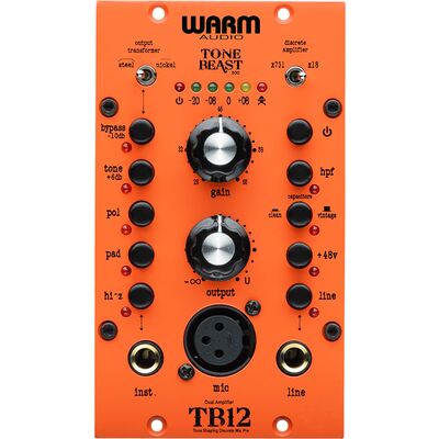 Warm Audio TB12 "Tone Beast" 500 hangszínformáló mikrofon előerősítő/DI box
