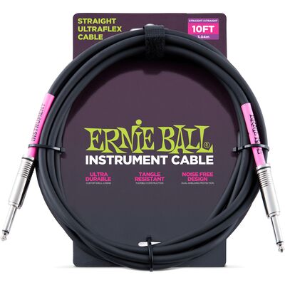 Ernie Ball Ultraflex Black 3m gitárkábel