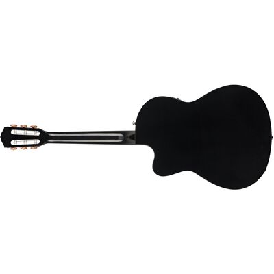 Fender CN-140SCE Concert Black elektro-klasszikus gitár