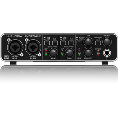 Behringer UMC204HD U-PHORIA USB hangkártya
