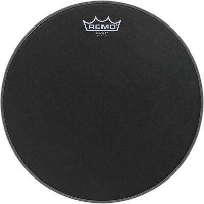 Remo BX-0813-10 Emperor X Black Suede Bottom Black Dot 13” pergődob bőr