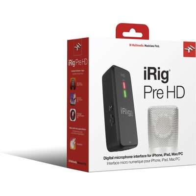 IK Multimedia iRig Pre HD digitális mikrofon interfész iOS/Mac/PC támogatással