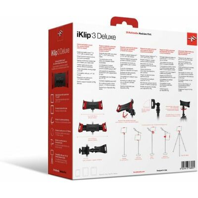 IK Multimedia iKlip 3 Deluxe kameraállványra/mikrofonállványra szerelhető univerzális táblagép tartó