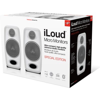 IK Multimedia iLoud Micro Monitor White Special Edition aktív kétutas stúdió monitor hangfalpár