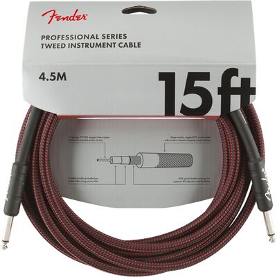 Fender Professional Series 4,5 m Red Tweed gitárkábel