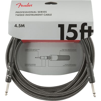 Fender Professional Series 4,5 m Gray Tweed gitárkábel