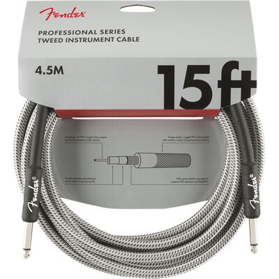 Fender Professional Series 4,5 m White Tweed gitárkábel