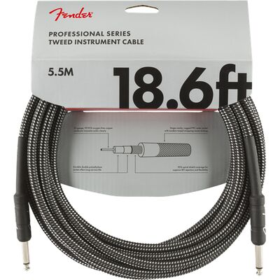 Fender Professional Series 5,5 m Gray Tweed gitárkábel
