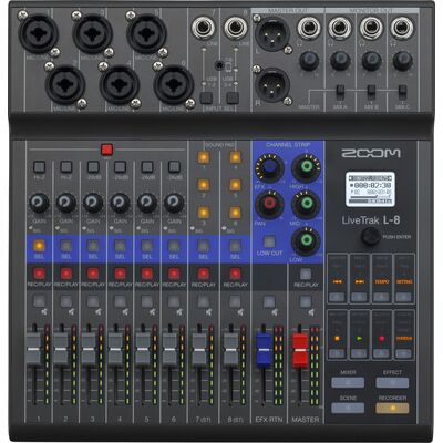 Zoom LiveTrak L-8 digitális keverő/hangfelvevő