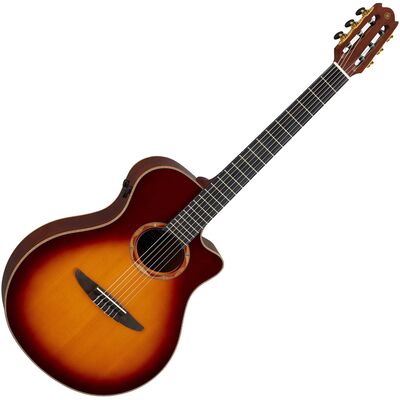 Yamaha NTX3 Brown Sunburst nejlonhúros elektro-klasszikus gitár