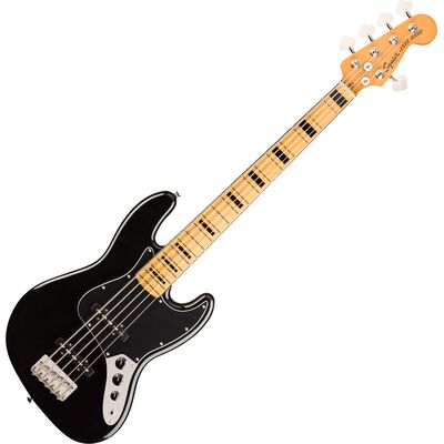 Squier Classic Vibe ‘70s Jazz Bass V MN Black elektromos basszusgitár