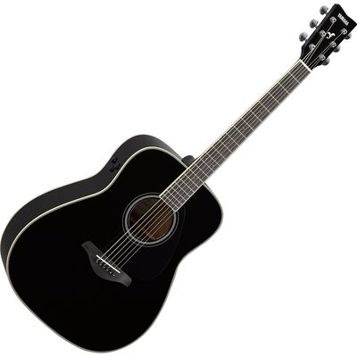 Yamaha FG-TA TransAcoustic Black elektro-akusztikus gitár