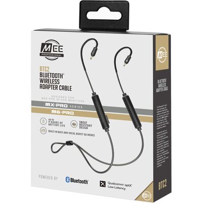 MEE audio BTC2 Black Bluetooth fülmonitor adapter kábel