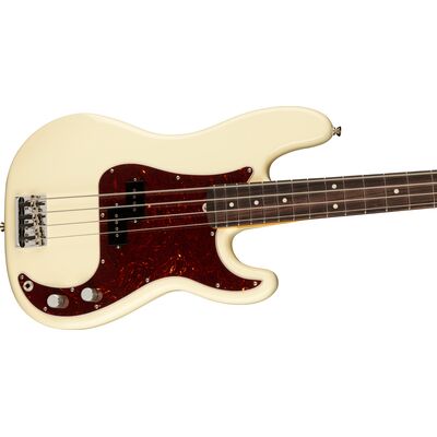 Fender American Professional II Precision Bass RW Olympic White elektromos basszusgitár