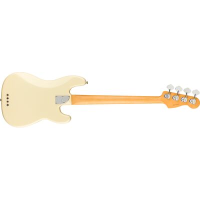 Fender American Professional II Precision Bass RW Olympic White balkezes elektromos basszusgitár