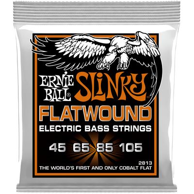 Ernie Ball 2813 Flatwound Hybrid Slinky 45-105 basszusgitárhúr