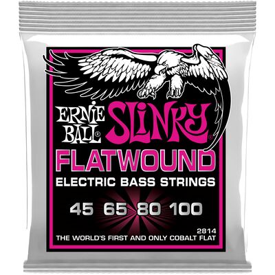 Ernie Ball 2814 Flatwound Super Slinky 45-100 basszusgitárhúr