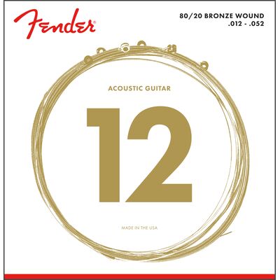 Fender 70L 80/20 Bronze 12-52 akusztikus gitárhúr