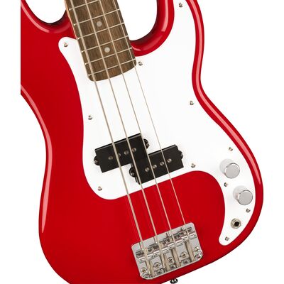 Squier Mini Precision Bass LRL Dakota Red elektromos basszusgitár