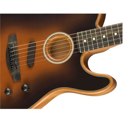 Fender American Acoustasonic Telecaster EB Sunburst elektro-akusztikus gitár